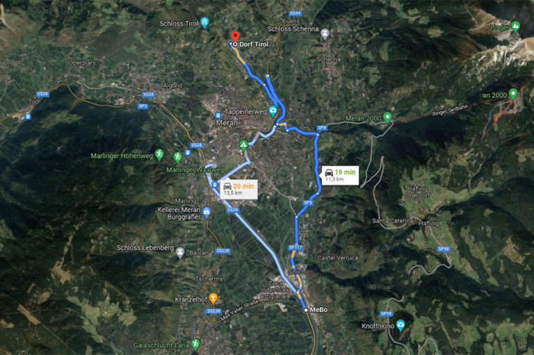 Anfahrt-Dorf Tirol