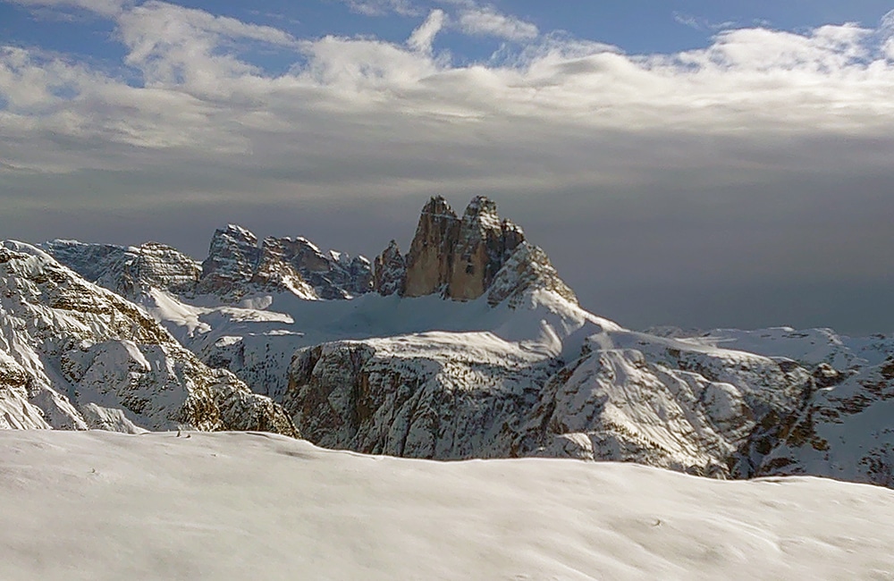 Drei Zinnen Blick - Winterwandern - Pragsertal