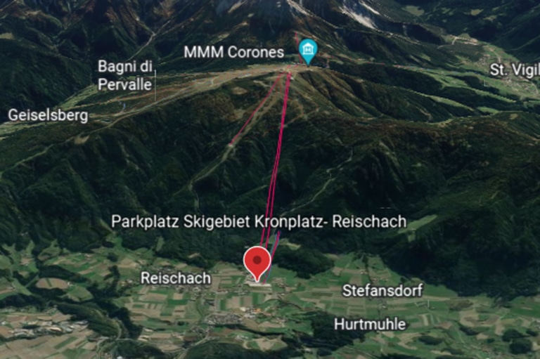 Karte-Parpltz-Skigebiet-Kronplatz-Reischach