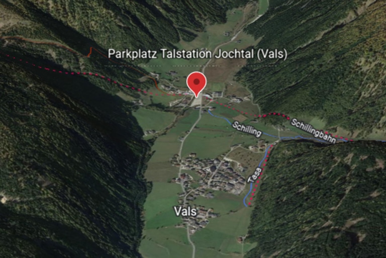 Parkplatz-Talstation-Skigebiet-Jochtal