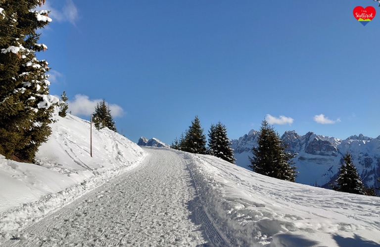 Winterwanderung Rossalm - präparierte Wanderweg