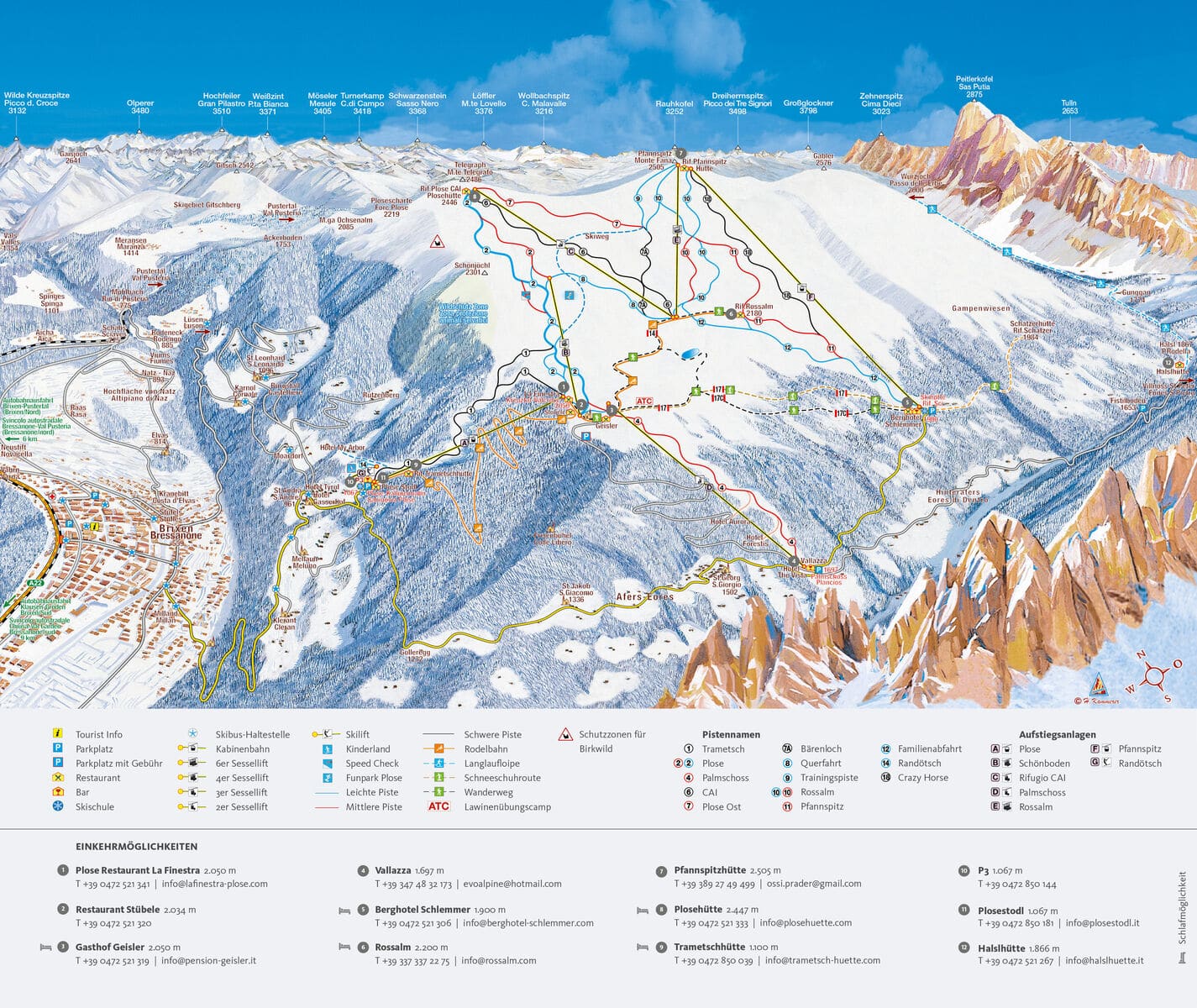 Skigebiet Plose Südtirol ➡️ Skiurlaub mit Panoramablick [+Unterkünfte]