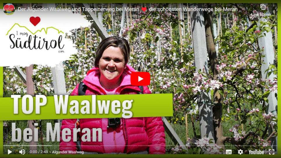 I Mog Suedtirol Video Algunder Waalweg Tappeinerweg