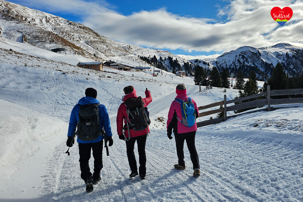 Obereggen Wandern Winter Zischgalm (20)