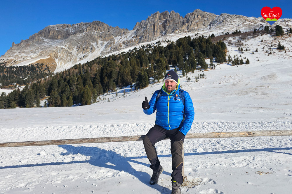 Obereggen Wandern Winter Zischgalm (31)