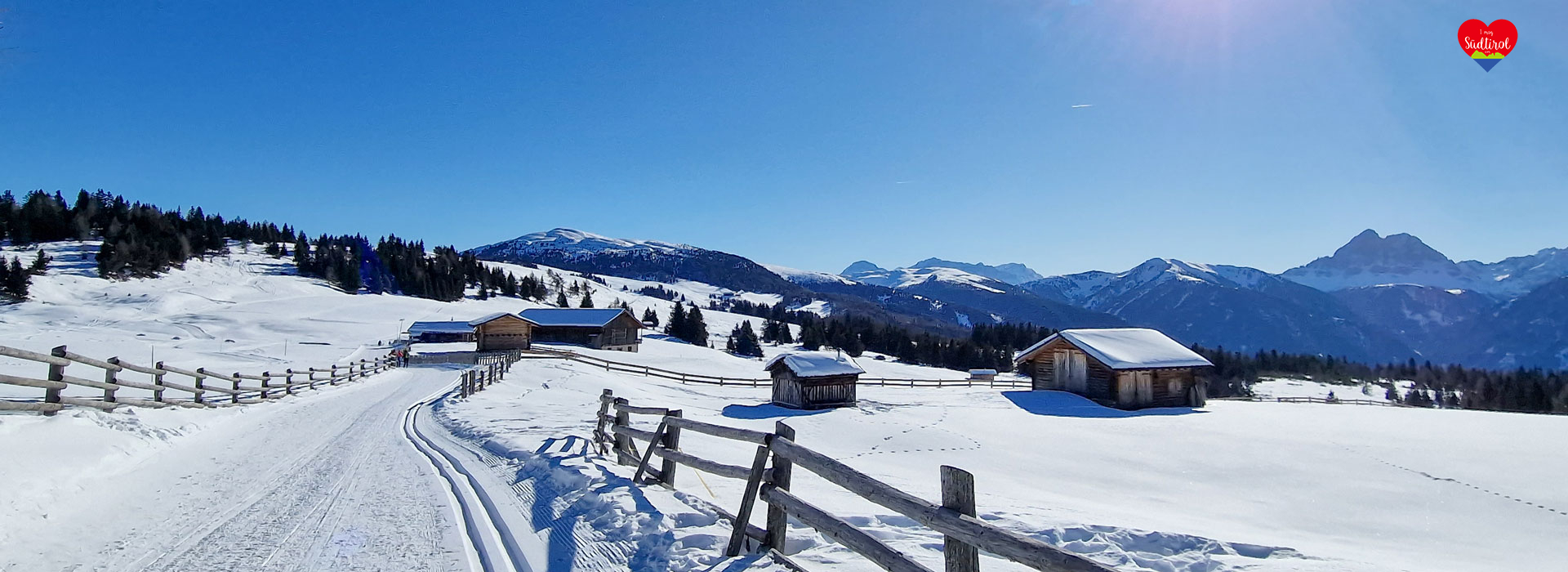 Rodenecker Alm Winter Wanderweg