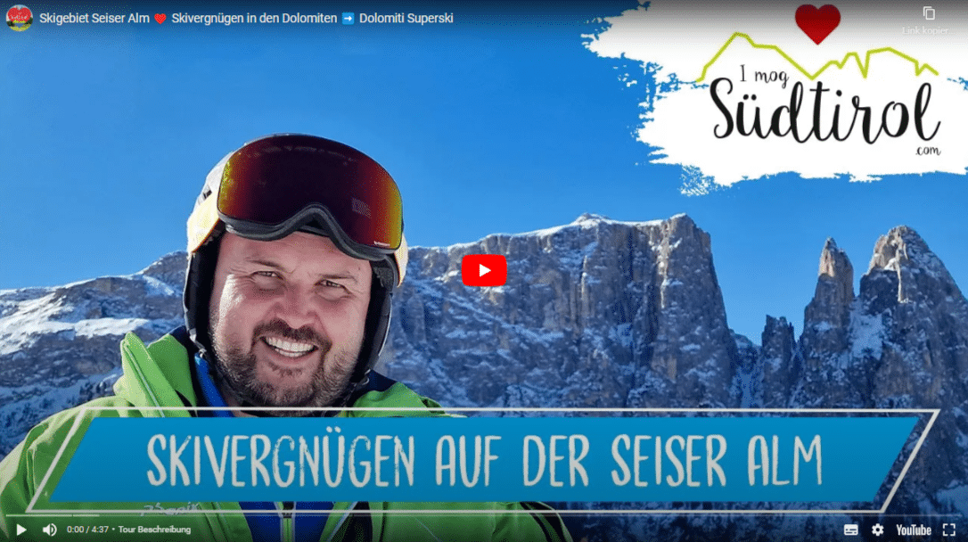 Skifahren Skigebiet Seiser Alm Imogsuedtirol Video