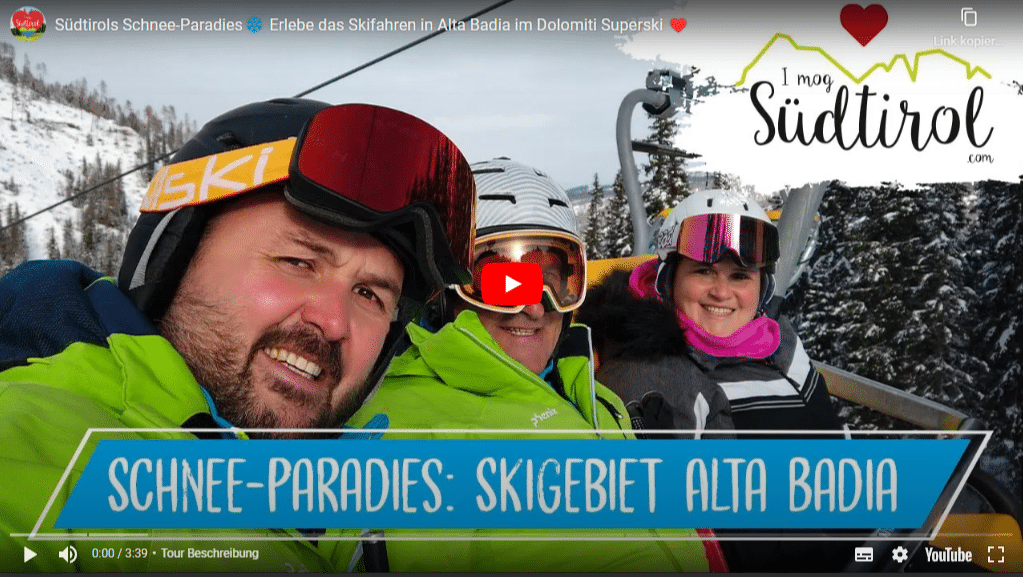 Video Skifahren Alta Badia I Mog Suedtirol